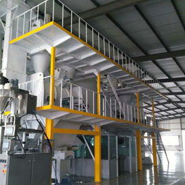 全自动干粉砂浆腻子粉生产线 HG-2F-A3 双套组