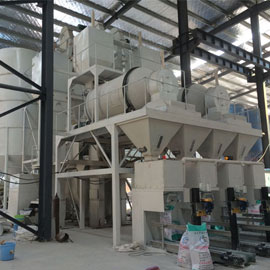 全自动石膏砂浆生产线 HG-2F-A4双滚筒（敞口）