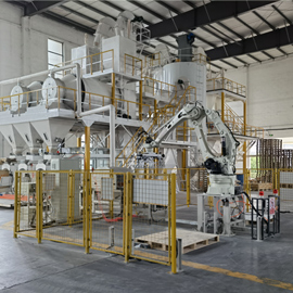 全自动厚型防火涂料生产线 HG-2F-A4（双滚筒）